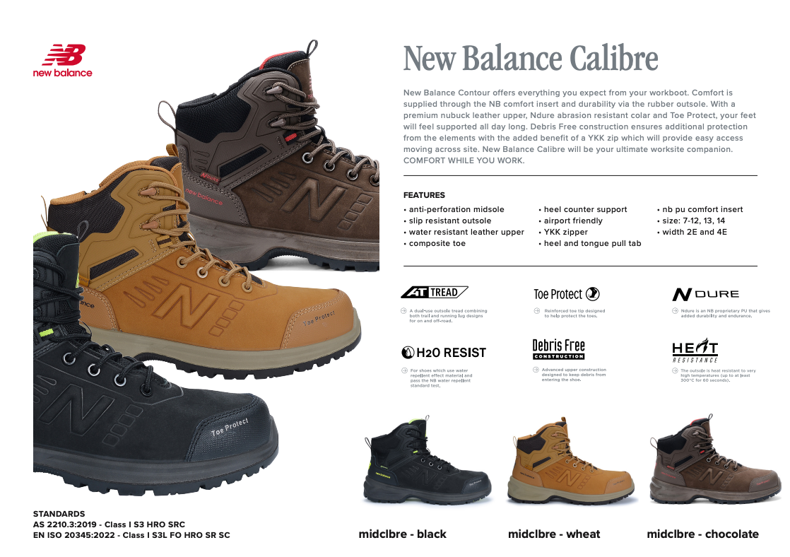 New Balance Calibre S3L turvakenkä