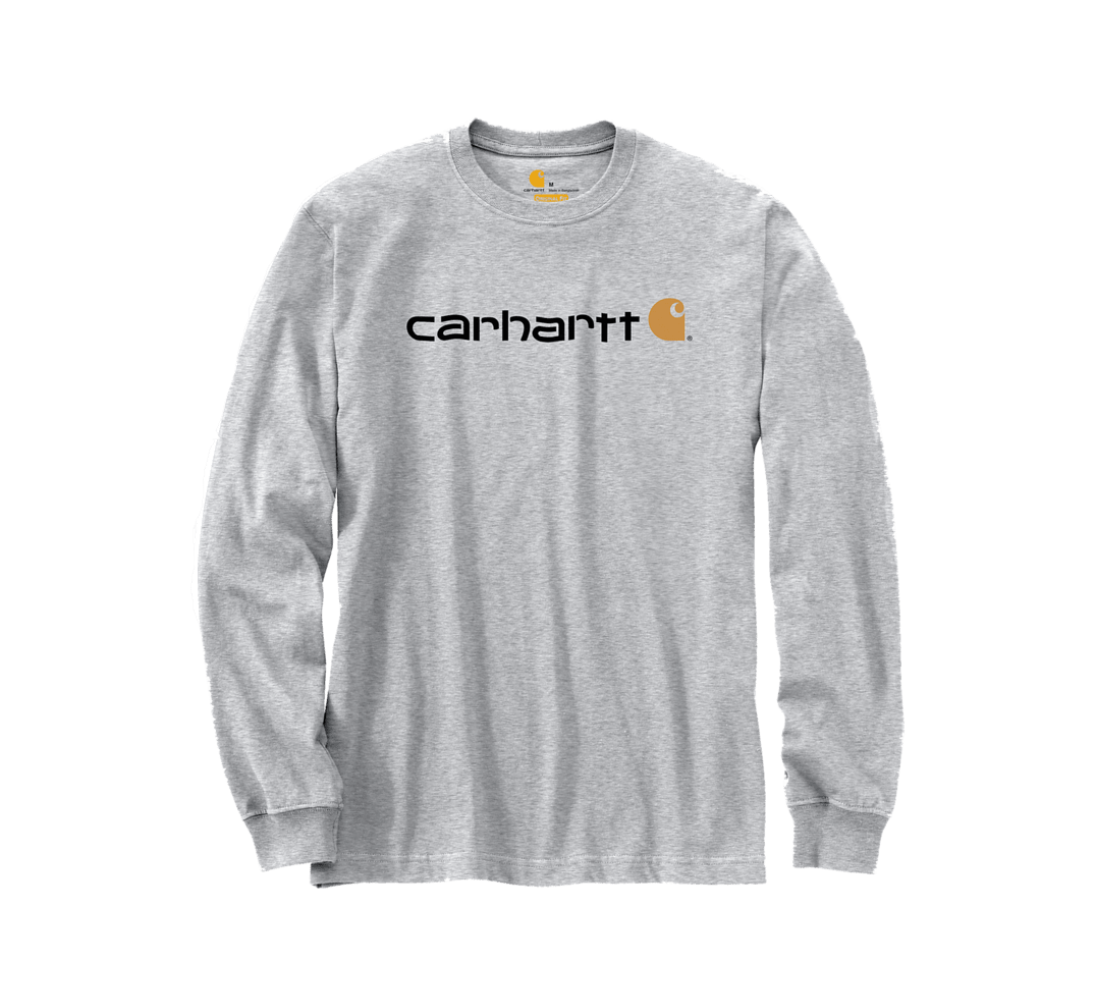 Carhartt Miesten Heavyweight pitkähihainen Logo paita
