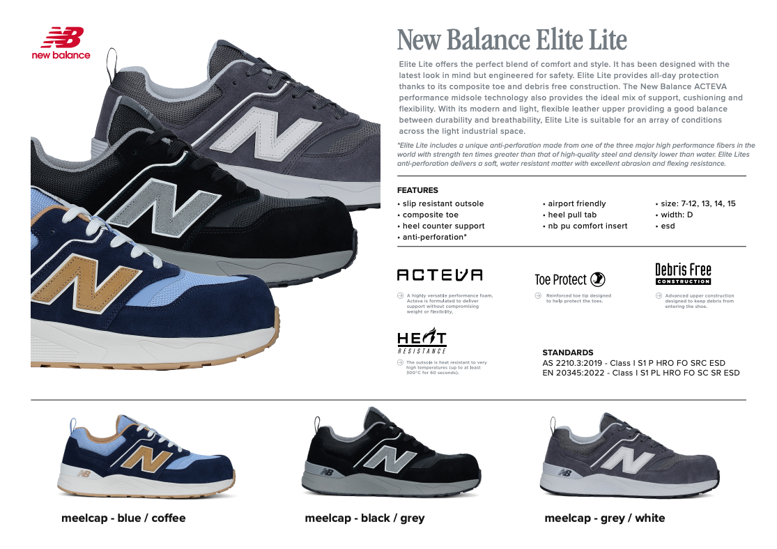 New Balance Elite Lite S1 PL turvakenkä